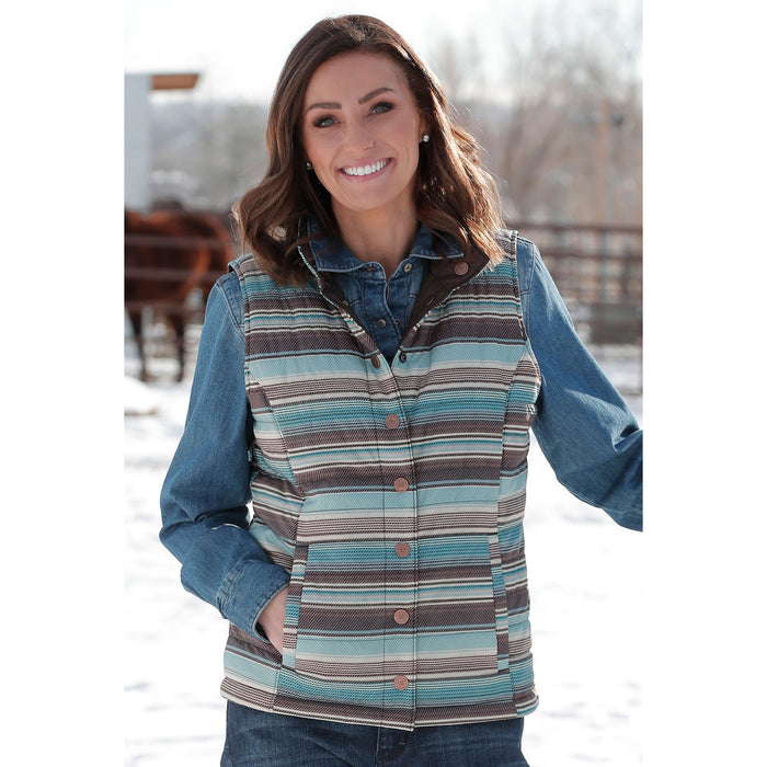 Cinch Women's Brown Reversible Vest