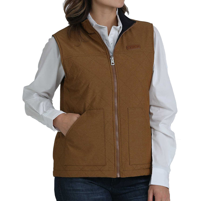 Cinch Women's Brown Reversible Vest