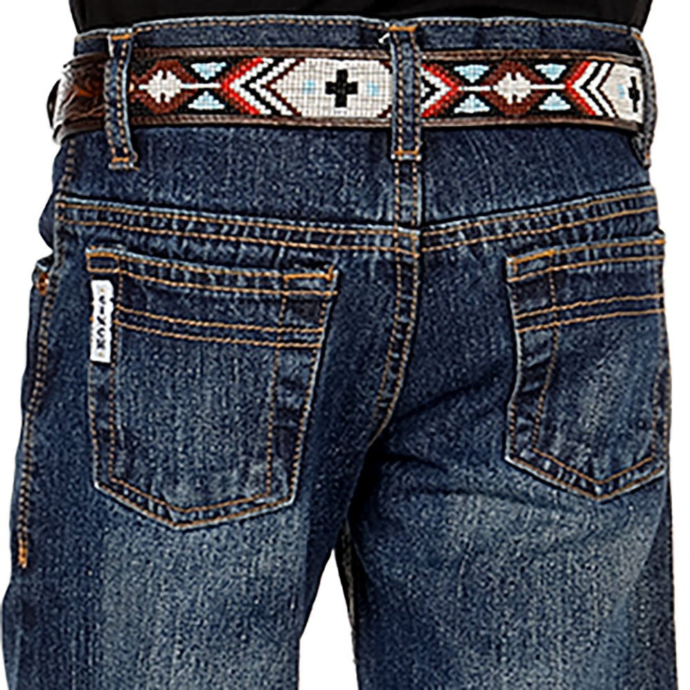 Cinch White Label (Boys) MB12882002 - Relaxed Fit Jeans (Indigo Dark Stonewash) main image 0