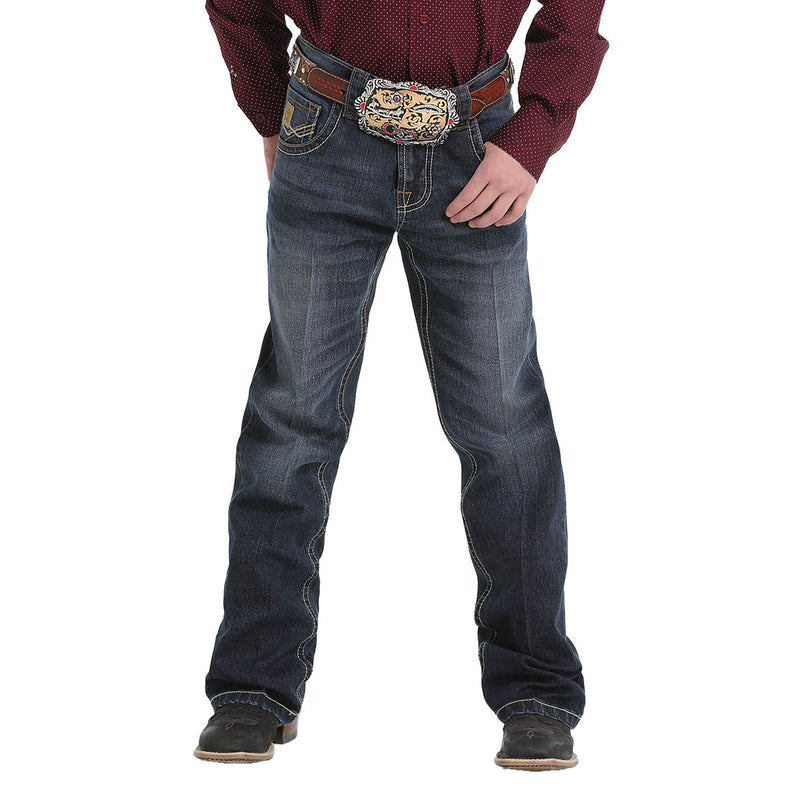 Cinch Boy's Relaxed Fit Dark Wash Jeans
