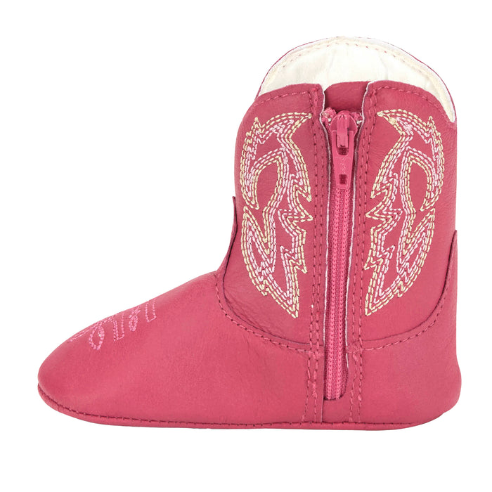 Justin Boot Company Infant Girls Paradise Canter Pink Leather Boots