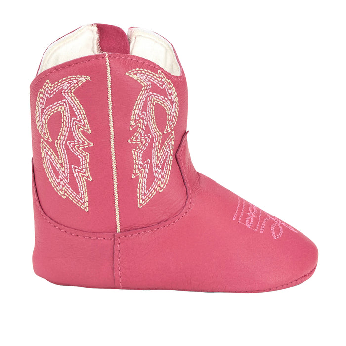 Justin Boot Company Infant Girls Paradise Canter Pink Leather Boots