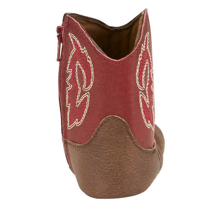 Justin Boot Company Infant Cognac Baby Canter Leather Boots