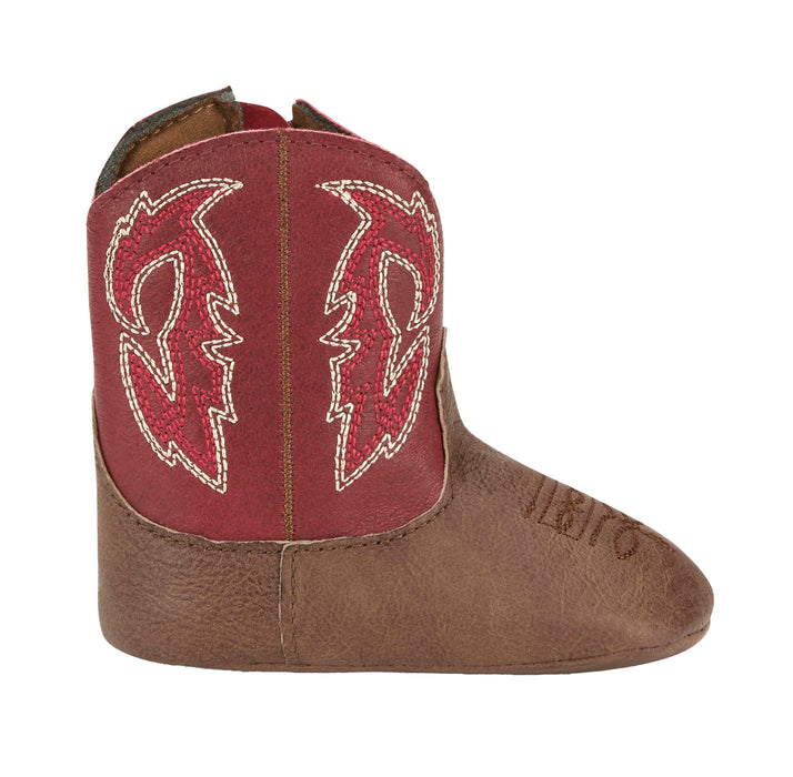Justin Boot Company Infant Cognac Baby Canter Leather Boots