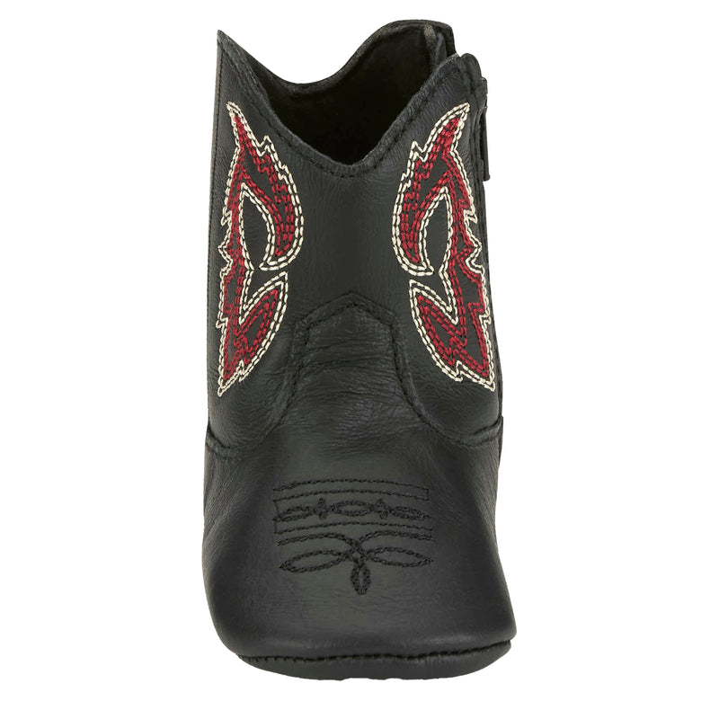 Justin Boot Company Infant Black Baby Canter Leather Boots