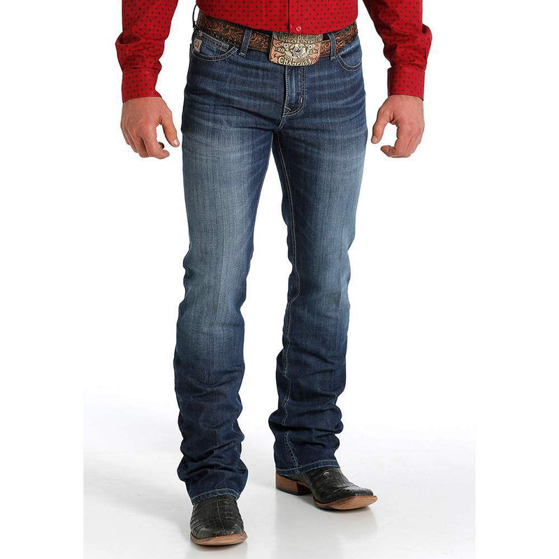 Cinch Men's Ian Dark Rinse Boot Cut Jean