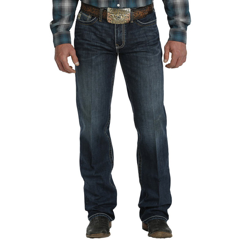 Cinch Men's Grant Performance Brown Stitch Jeans