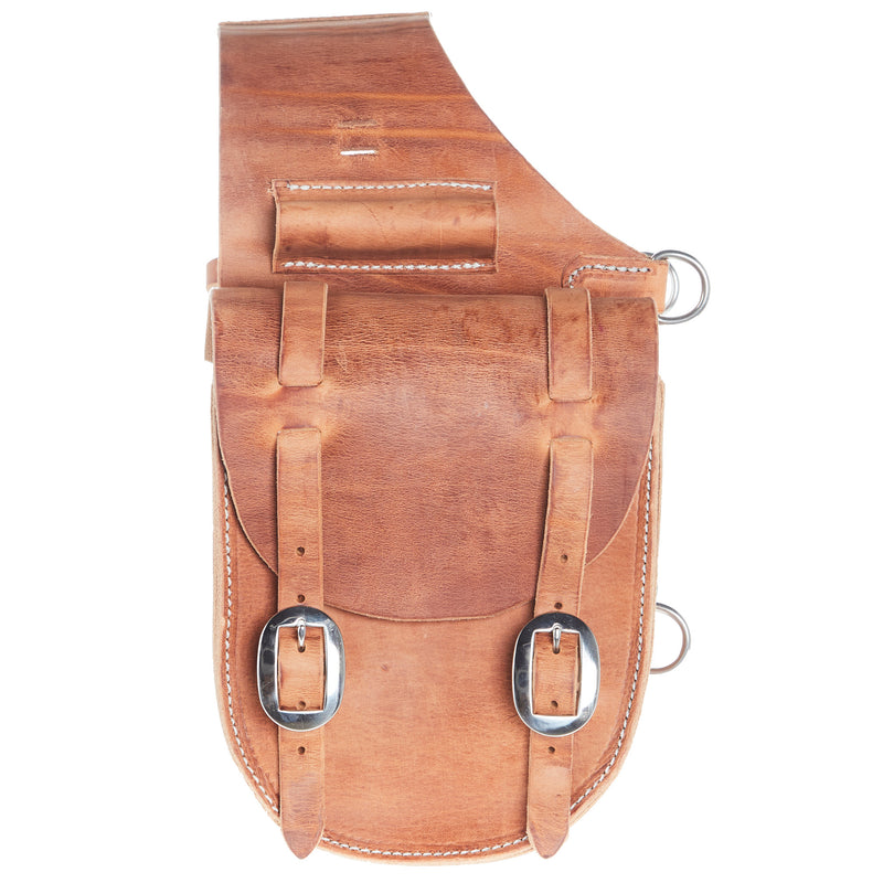 NRS TACK Natural Oil Hermann Oak Leather Medicine Saddle Bag