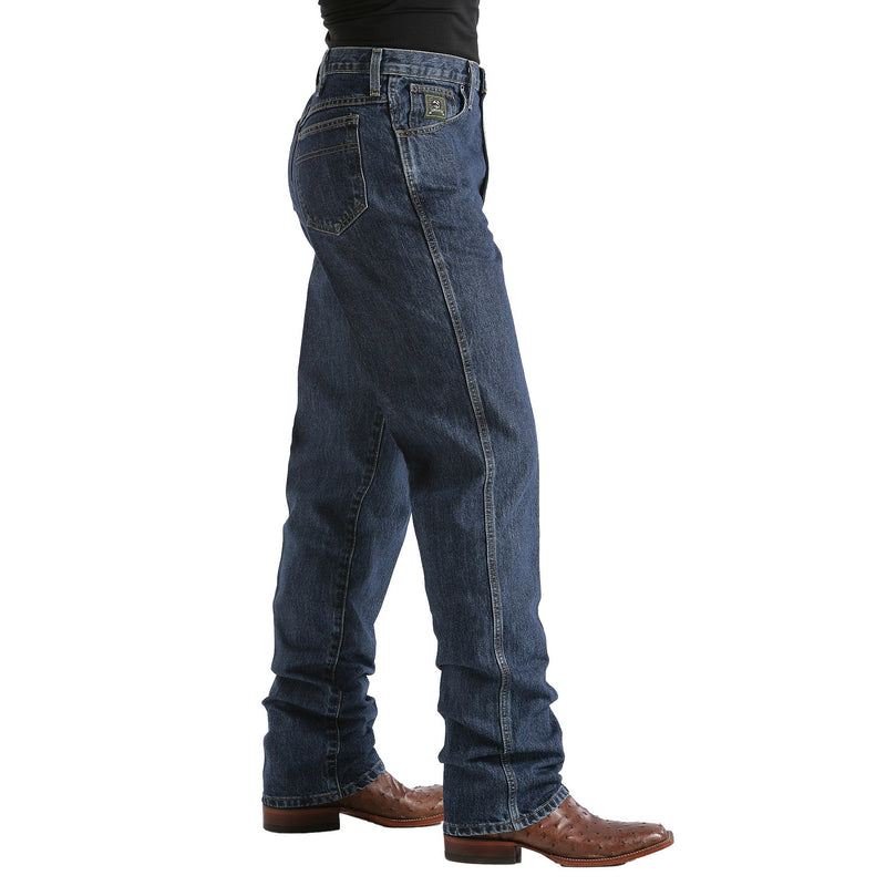 Cinch Men's Green Label Relaxed Fit Dark Stonewash Jeans