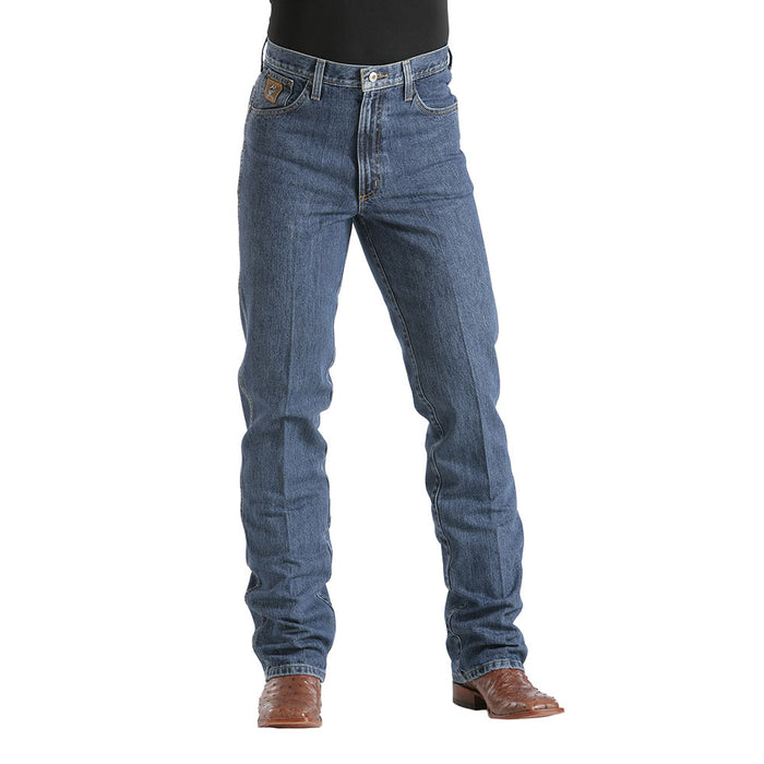 Cinch Men's Bronze Label Slim Fit Dark Stonewash Jeans