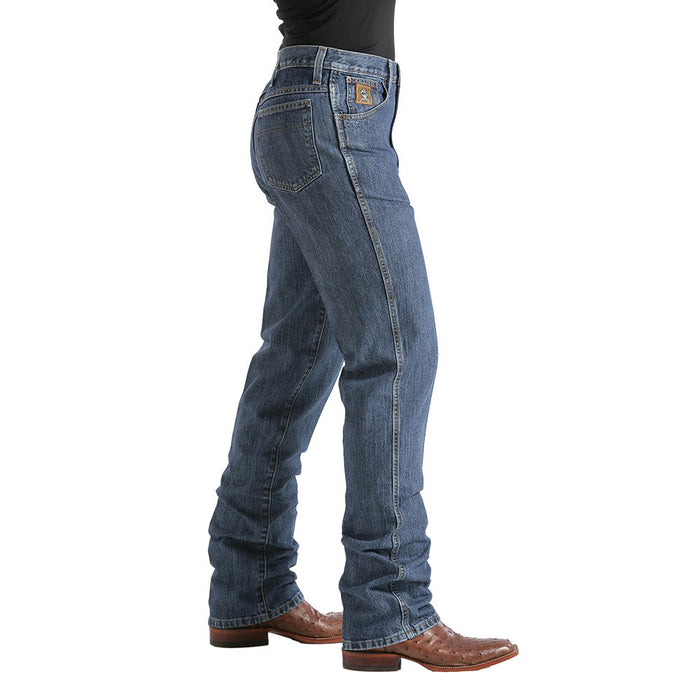 Cinch Men's Bronze Label Slim Fit Dark Stonewash Jeans