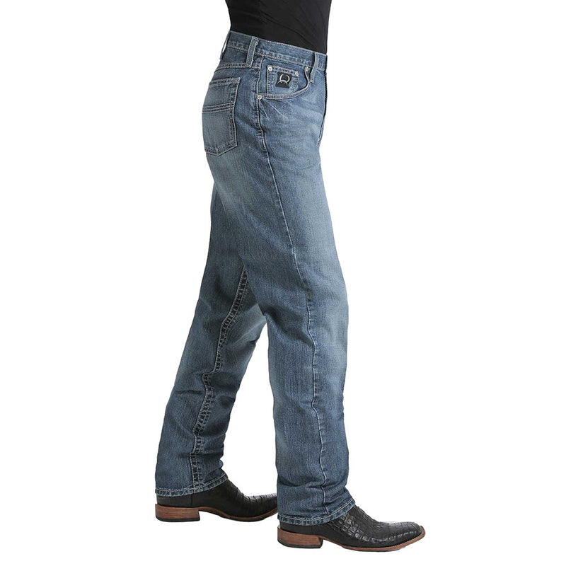 Cinch Men's Black Label 2.0 Medium Stonewash Jeans