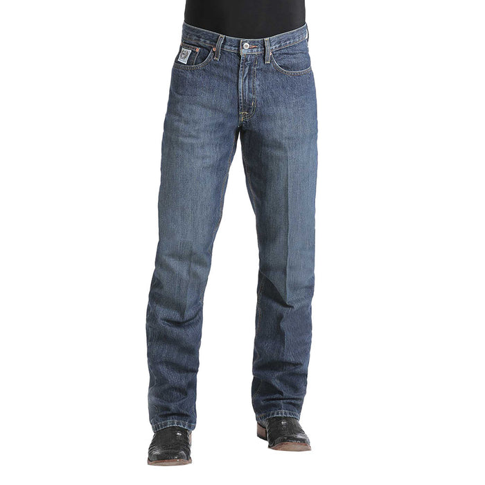 Cinch Men's White Label Mid Rise Dark Stonewash Jeans