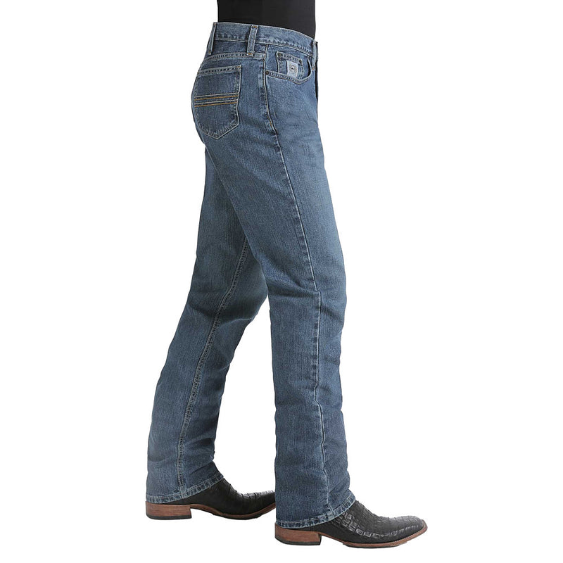 Cinch Men's Silver Label Slim Fit Medium Stonewash Jeans