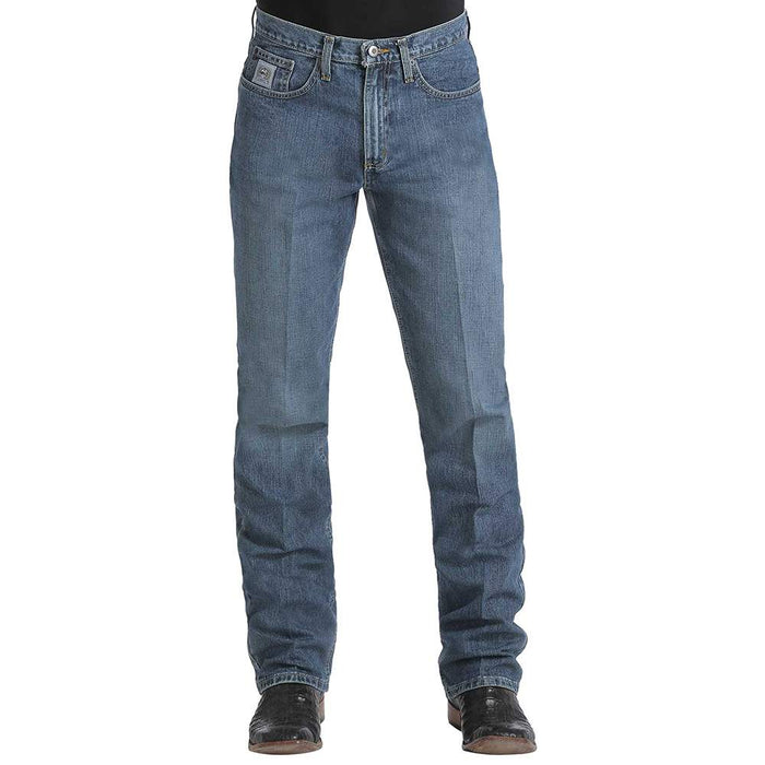 Cinch Men's Silver Label Slim Fit Medium Stonewash Jeans