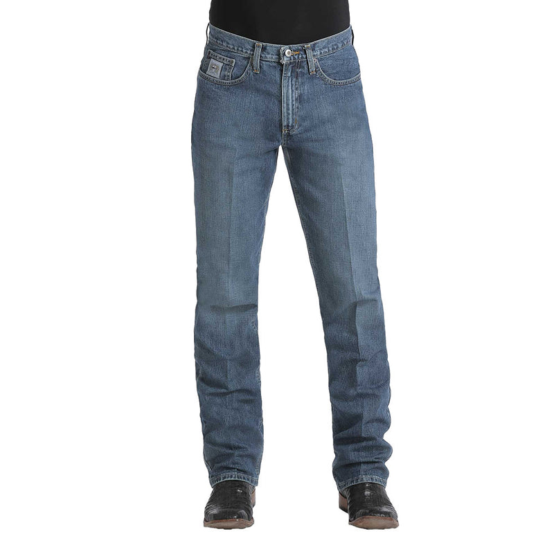 Cinch Men's Silver Label Slim Fit Medium Stonewash Jeans