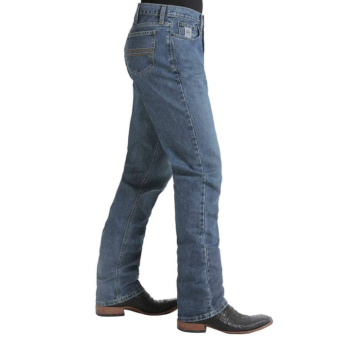 Cinch Men's Silver Label Slim Fit Medium Stonewash Jeans