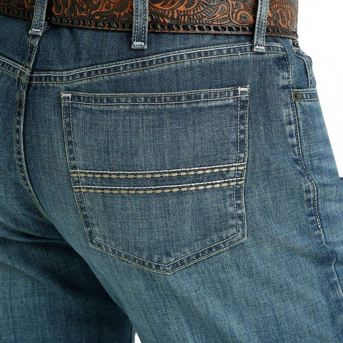 Cinch Men's Performance Silver Label Slim Fit Medium Wash Blue Jeans
