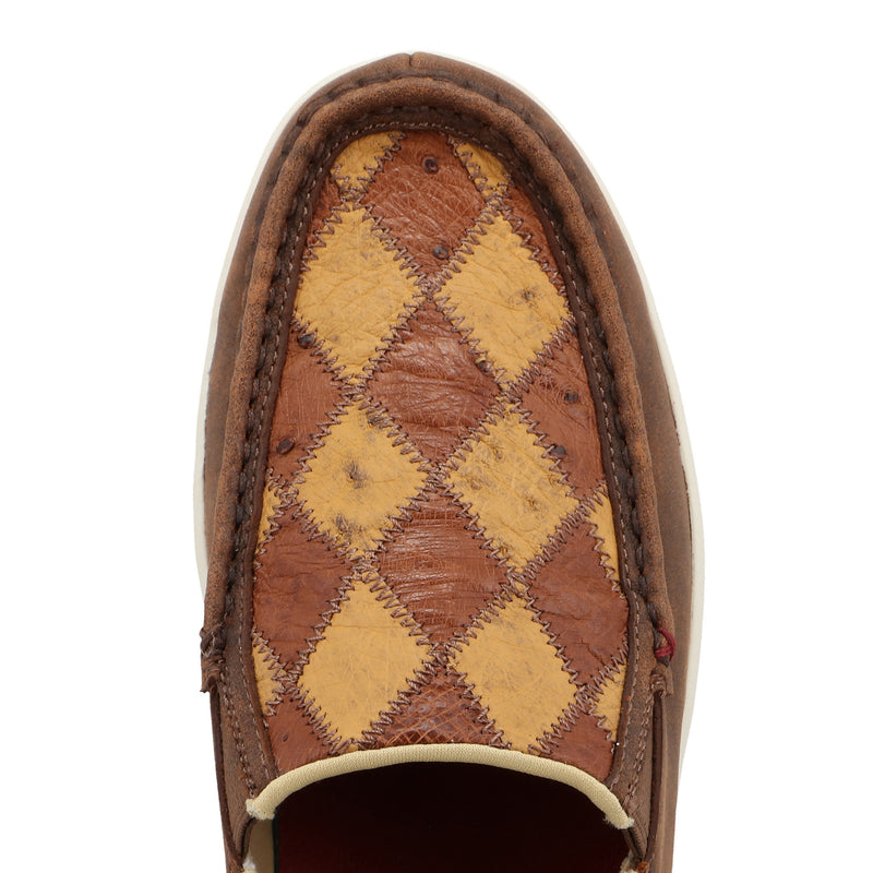 Twisted X Men`s Ostrich Patchwork UltraLite X Slip On Casual
