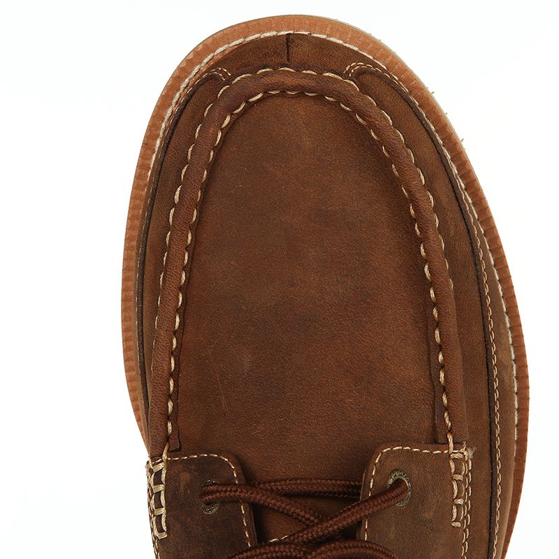 Twisted X Men's Oiled Saddle Brown Lace Up Wedge Casual Boots