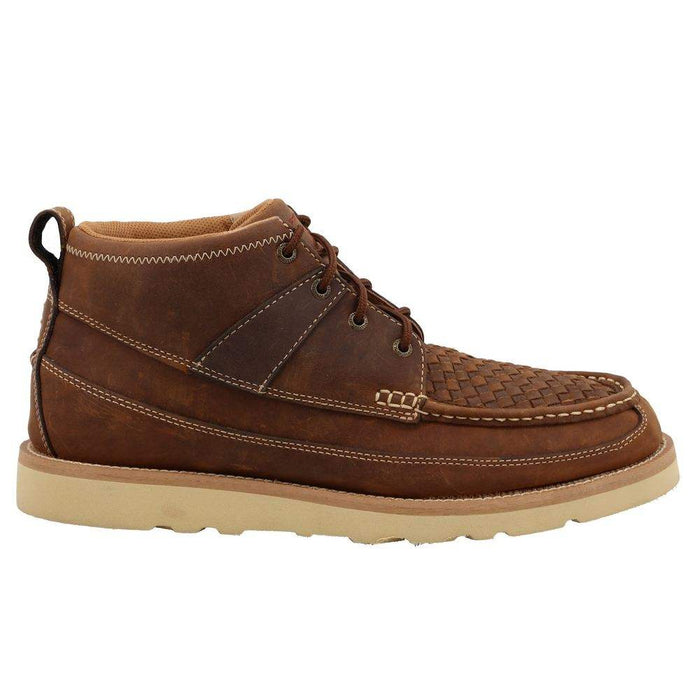 Twisted X Men's Woven Oiled Saddle Lace Up Casual Shoe