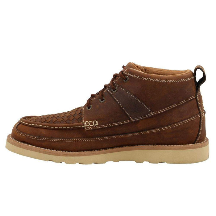 Twisted X Men's Woven Oiled Saddle Lace Up Casual Shoe
