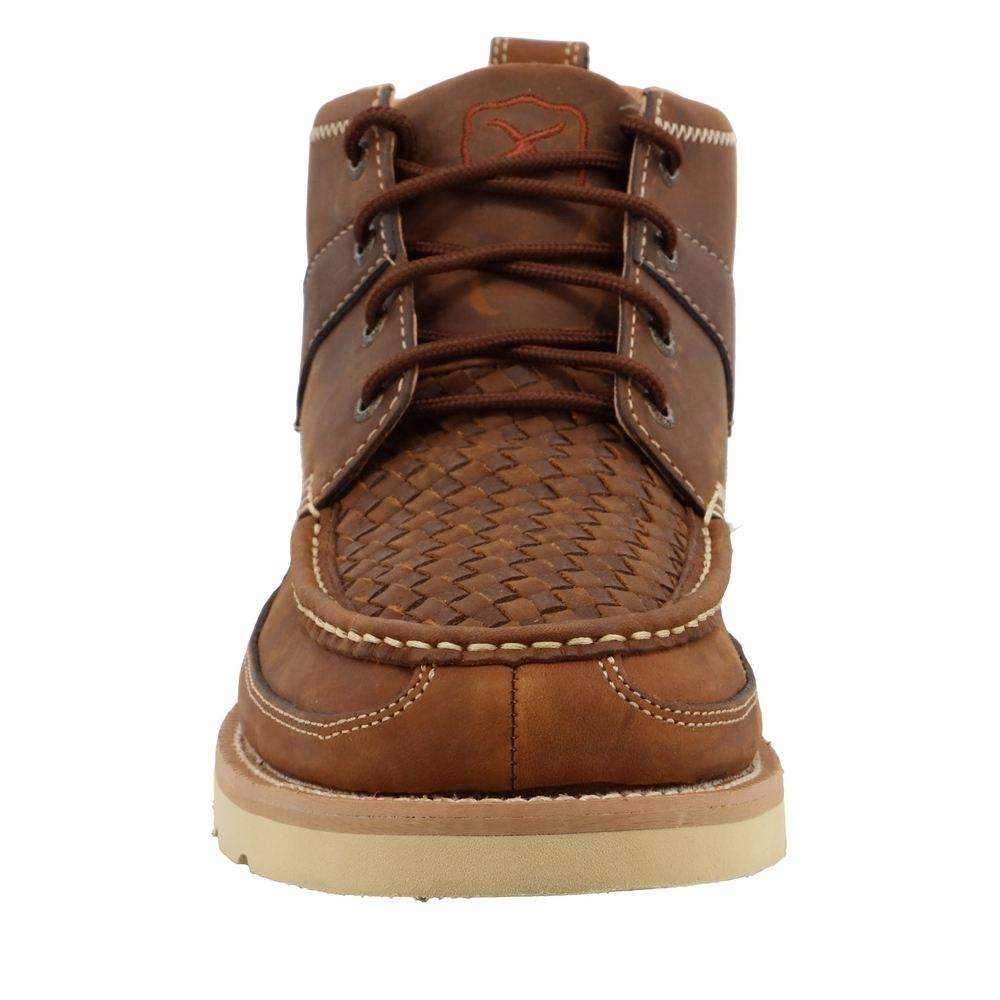 Twisted X Men's Woven Oiled Saddle Lace Up Casual Shoe — NRS