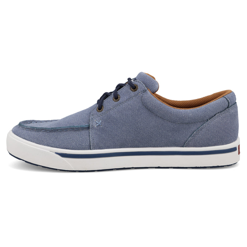 Twisted X Men`s Wrangler by Denim Blue Kicks Casual Shoe