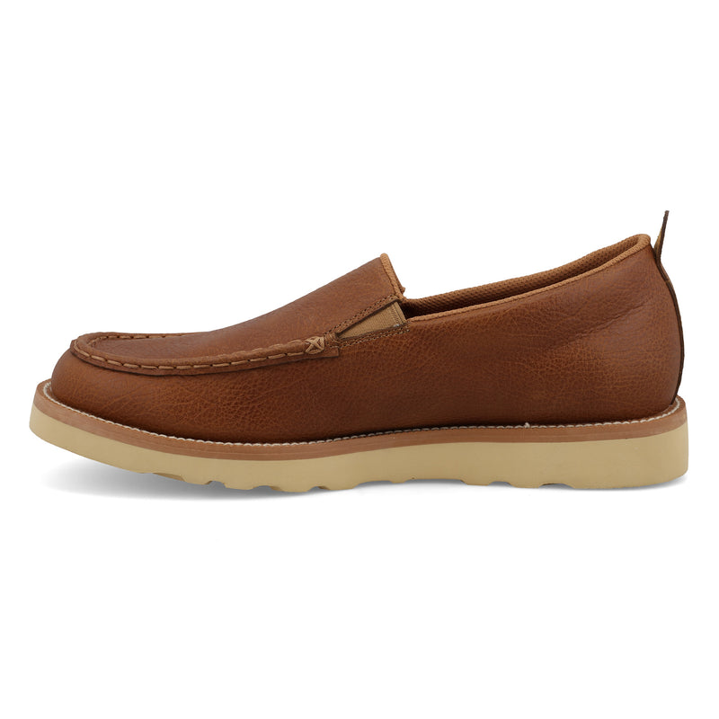 Twisted X Men`s Amber Brown Wedge Sole Slip On Casual Shoe