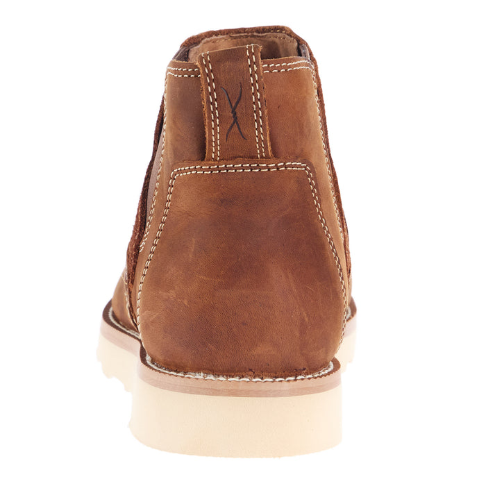 Twisted X Men's 6 Oiled Saddle 6in. Chelsea Wedge Sole Nano Toe Work B