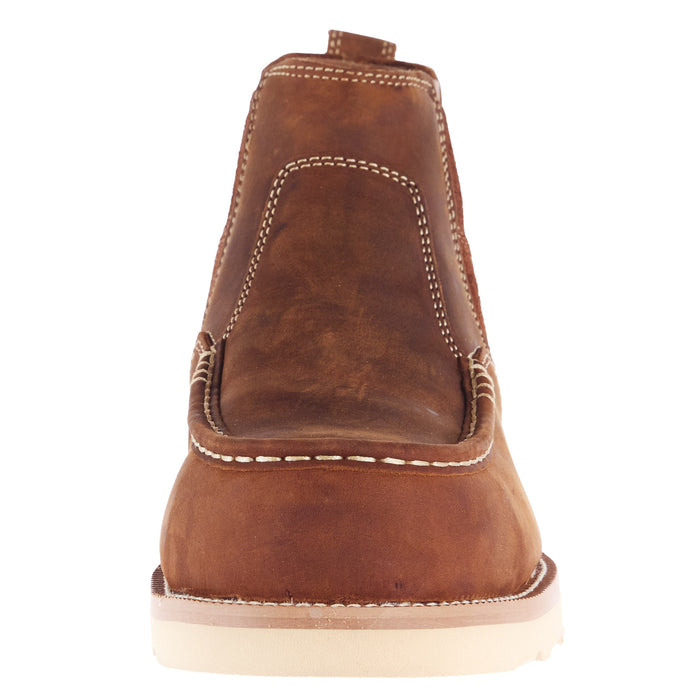 Twisted X Men's 6 Oiled Saddle 6in. Chelsea Wedge Sole Nano Toe Work B