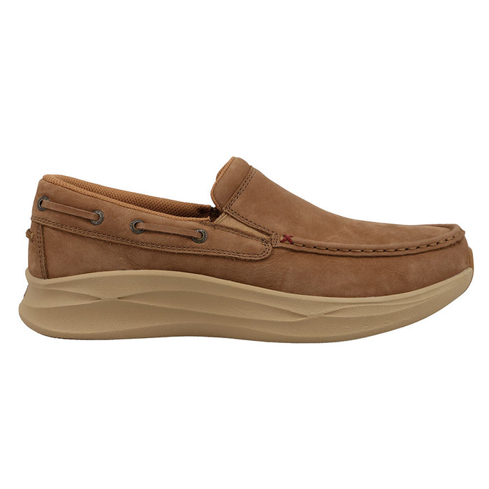Twisted X Men's FeatherSlip On Camel Boat Shoe