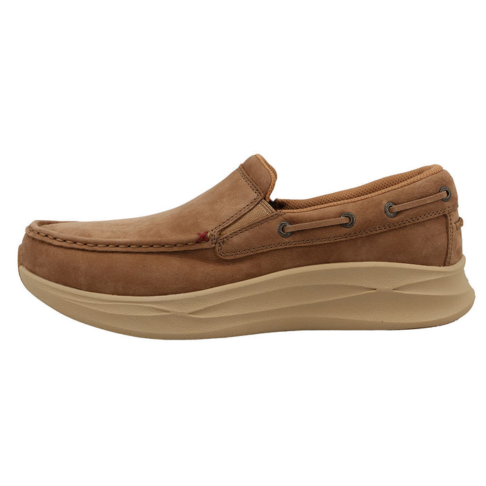 Twisted X Men's FeatherSlip On Camel Boat Shoe