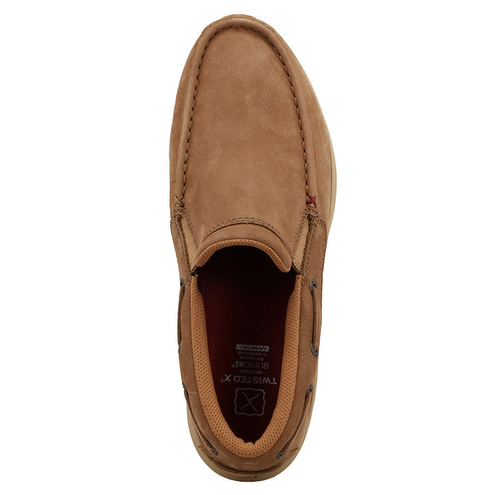 Twisted X Men's FeatherSlip On Camel Boat Shoe