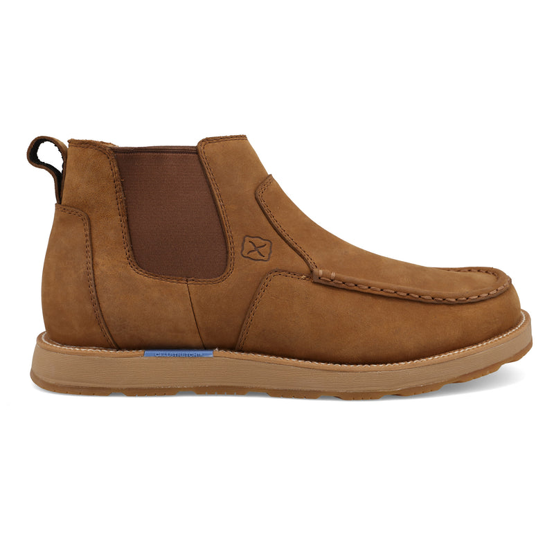 Twisted X Men`s Lion Tan 5in CellStretch Wedge Sole Casual Shoe