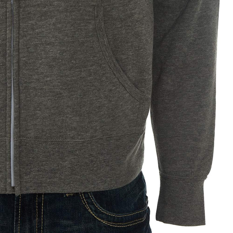 Modern Cowboy Gray Full Zip Hooded Sweatshirt
