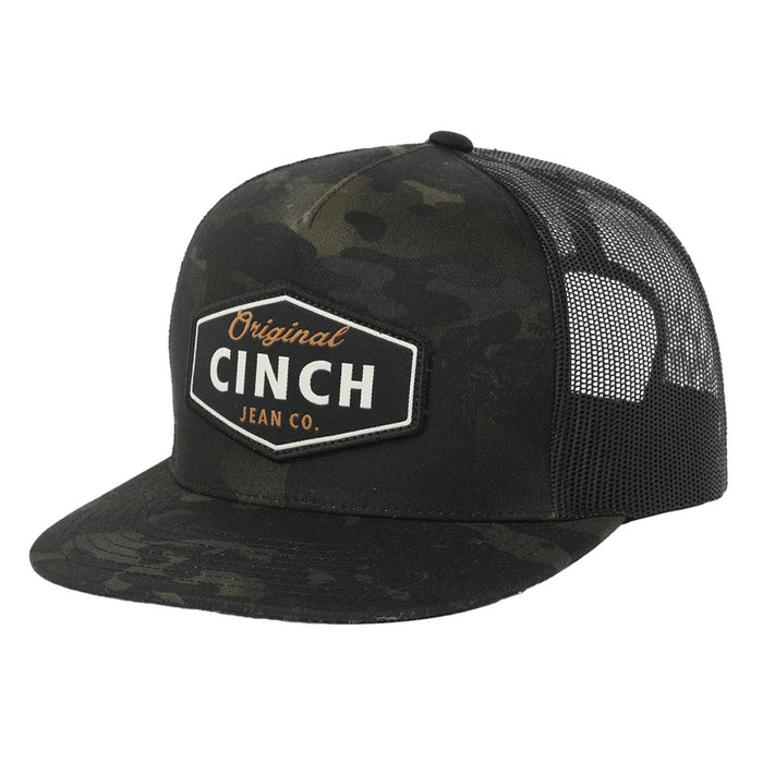Cinch Men's Black Camo Cap