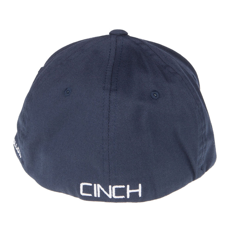 Cinch Mens Navy Flexfit Cinch Logo Cap