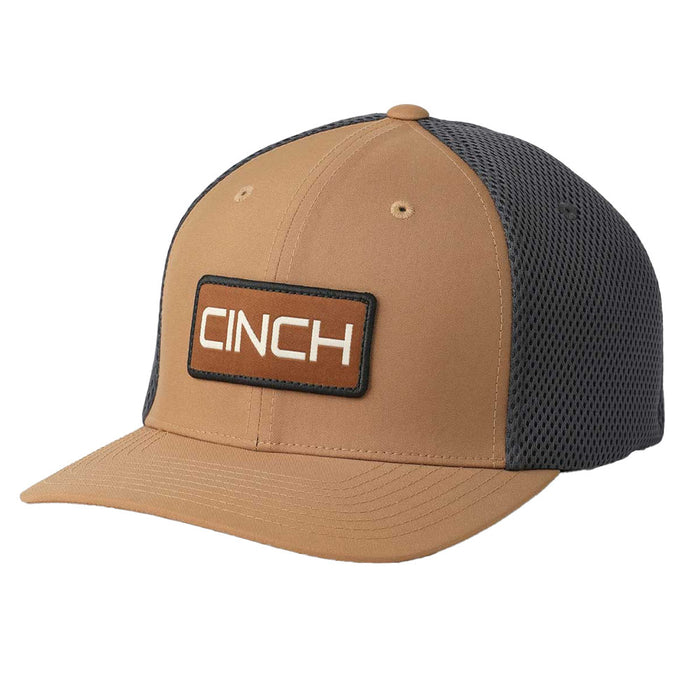 Cinch Brown Logo Airmesh Cap