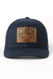 Cinch Men's Denim Leather Patch Cap
