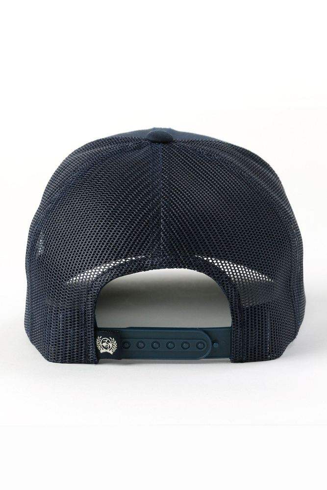 Cinch Men's Denim Leather Patch Cap