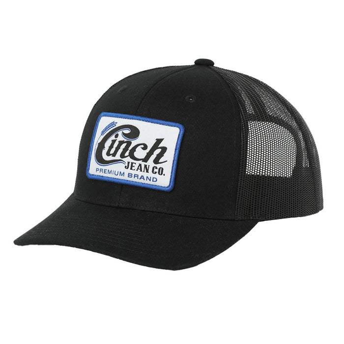 Cinch Men's Black Patch Logo Cap