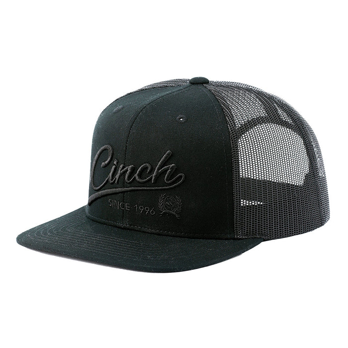 Cinch Men's Black Logo Embroidered Cap
