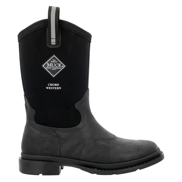 Muck Women`s Chore Black 12In Square Toe Boot