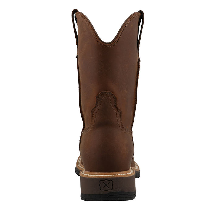 Twisted X Men's 10in Brown Cowboy Nano Square Toe Work Boot