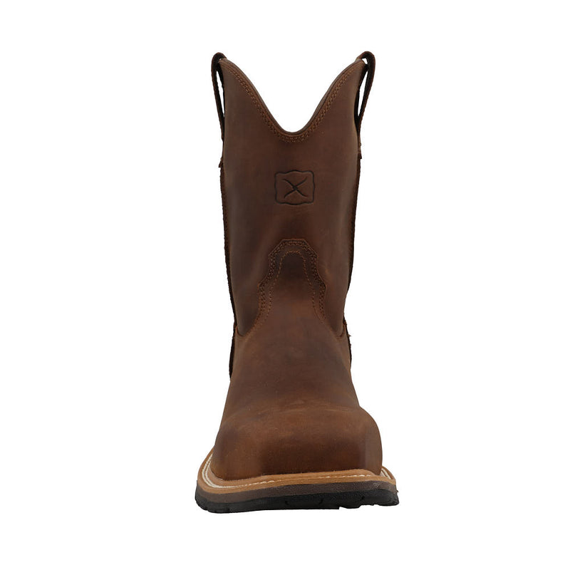 Twisted X Men's 10in Brown Cowboy Nano Square Toe Work Boot