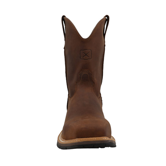 Twisted X Men's 10in Brown Cowboy Nano Square Toe Work Boot