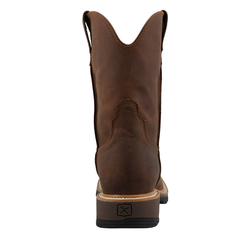 Twisted X Men's 10in Brown Cowboy Soft Square Toe Work Boot