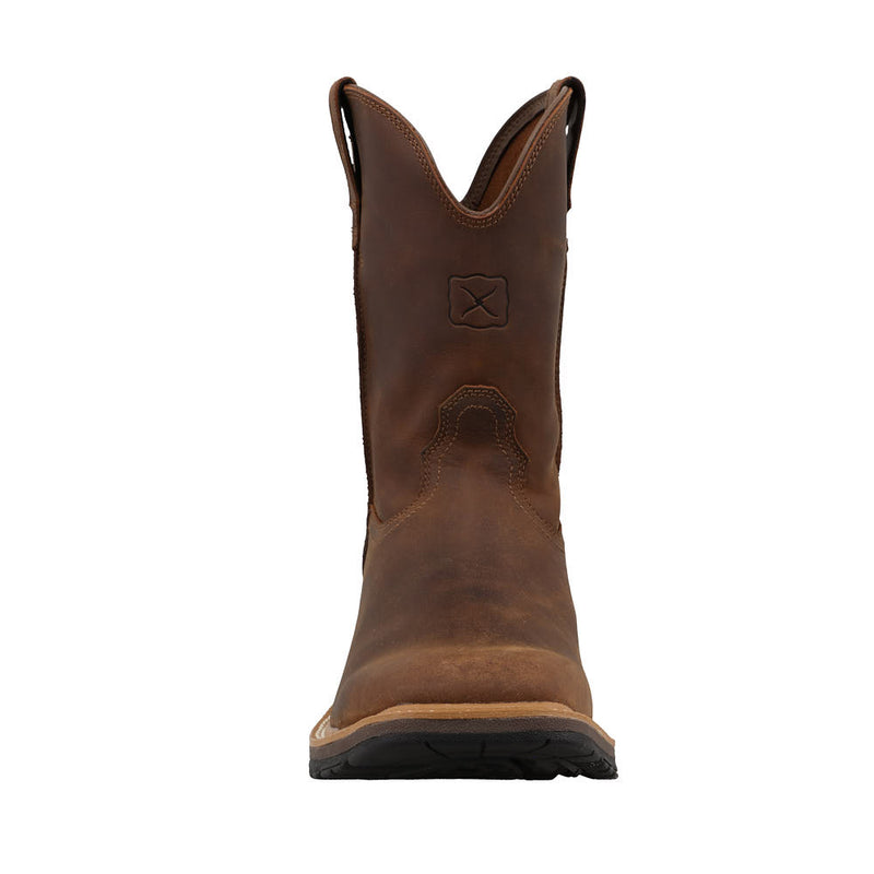 Twisted X Men's 10in Brown Cowboy Soft Square Toe Work Boot
