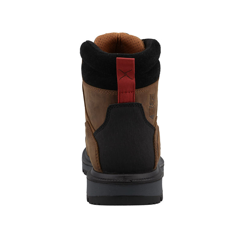 Twisted X Men's Brown Waterproof Nano Toe 6in Work Boot
